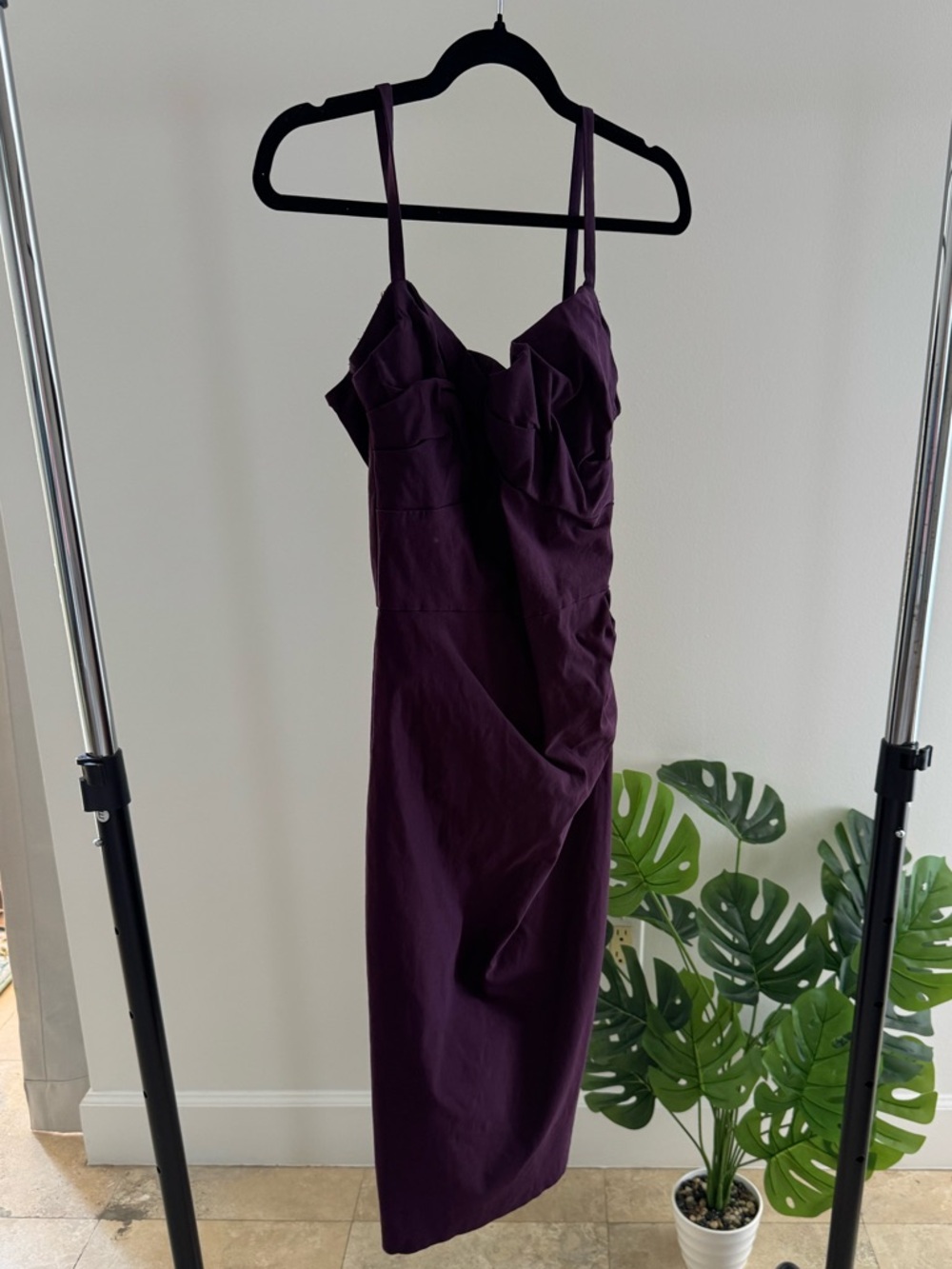 Stop Staring Plum Sleeveless Midi Dress